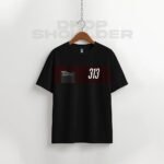 Waffle Drop Shoulder T-shirt - Badr 313